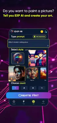 EXP AI ChatBot Art Generator android App screenshot 4